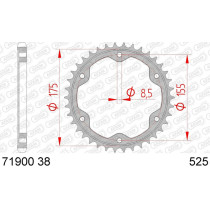 Couronne Acier AFAM 71900
