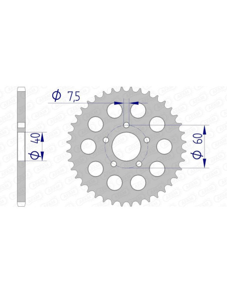 Couronne Alu AFAM 72105