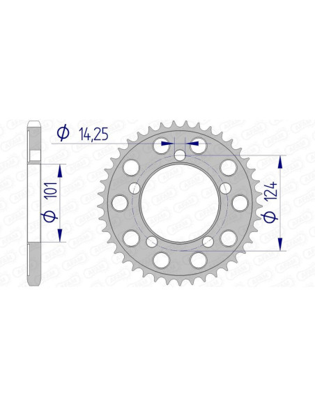 Couronne Alu AFAM 72801