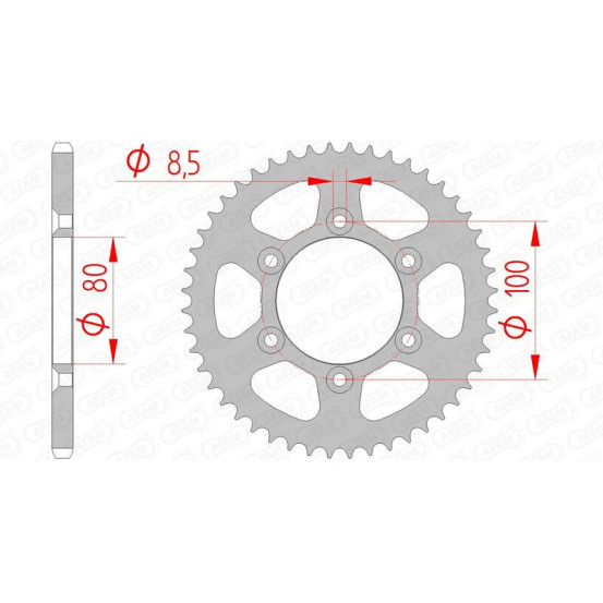 Couronne Acier AFAM 80103
