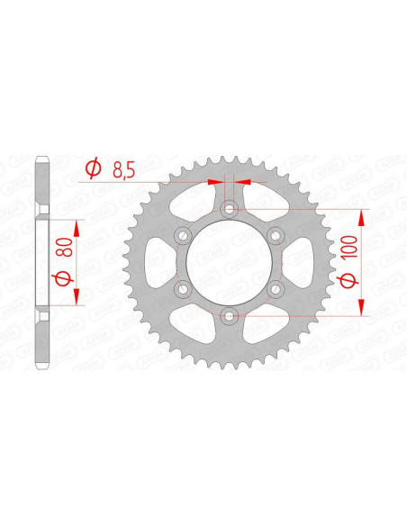 Couronne Acier AFAM 80103