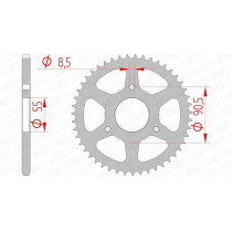 Couronne Acier AFAM 80104