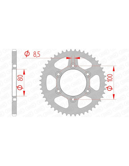 Couronne Acier AFAM 80105