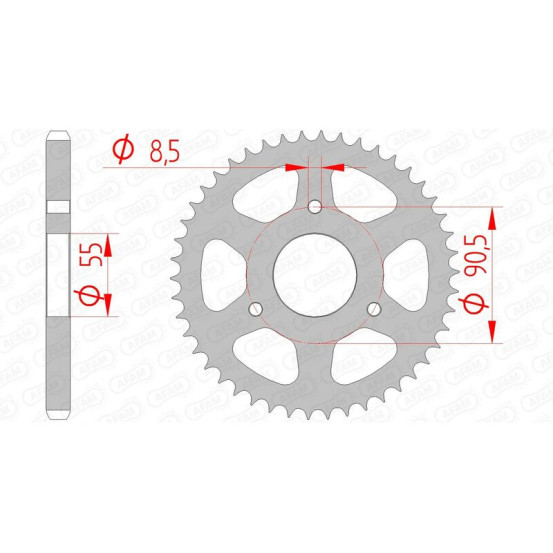 Couronne Acier AFAM 80200