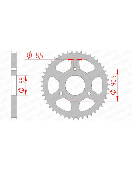 Couronne Acier AFAM 80200