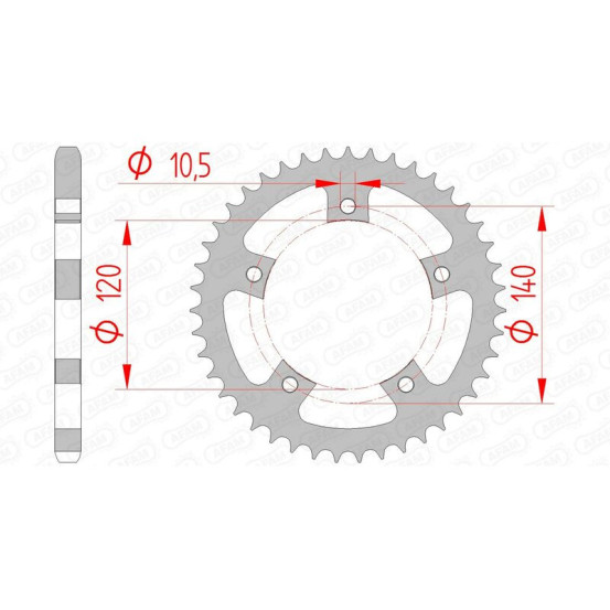 Couronne Acier AFAM 86500