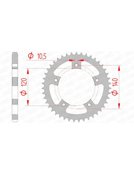 Couronne Acier AFAM 86500