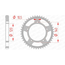 Couronne Acier AFAM 86603