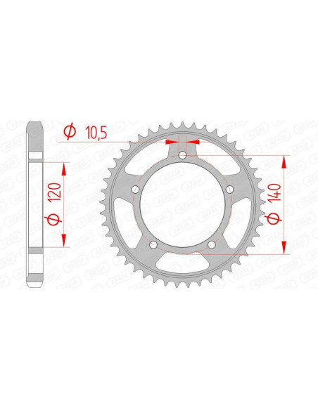 Couronne Acier AFAM 86603