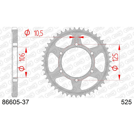 Couronne Acier AFAM 86605