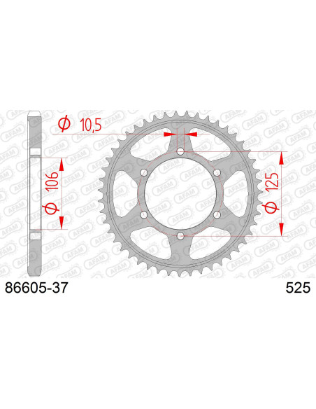 Couronne Acier AFAM 86605