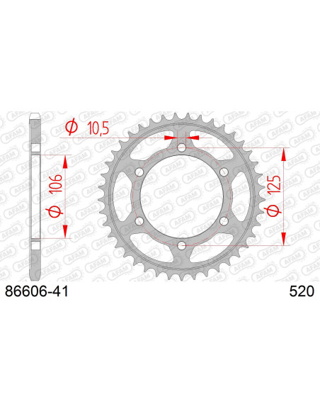 Couronne Acier AFAM 86606