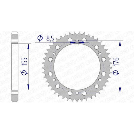Couronne Alu AFAM 87601