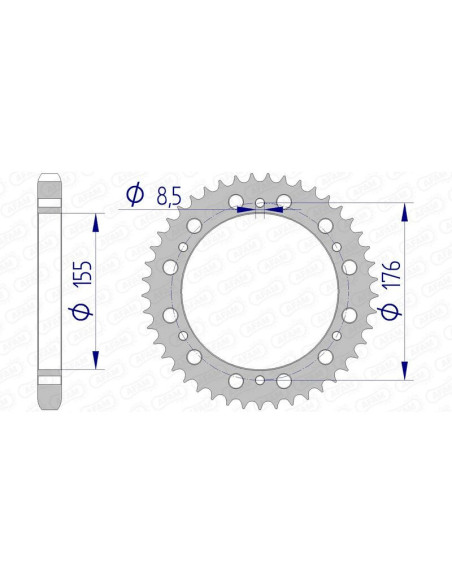 Couronne Alu AFAM 87601