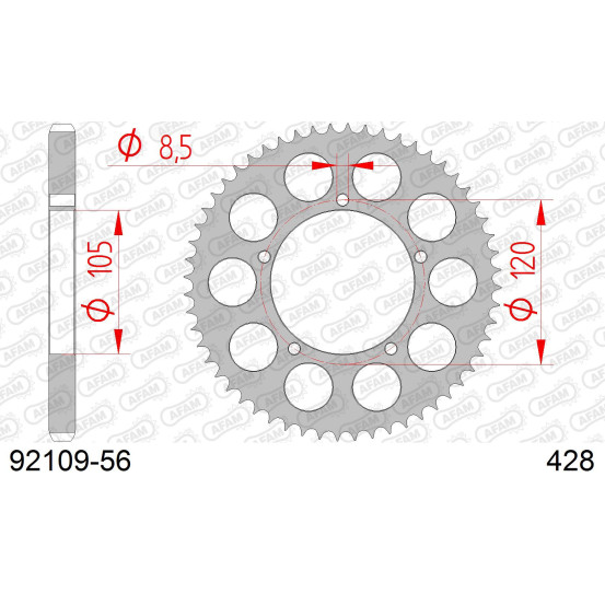 Couronne Acier AFAM 92109