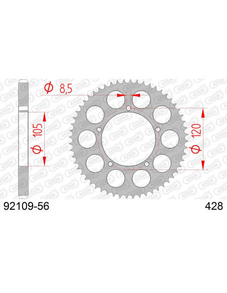 Couronne Acier AFAM 92109