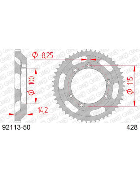 Couronne Acier AFAM 92113