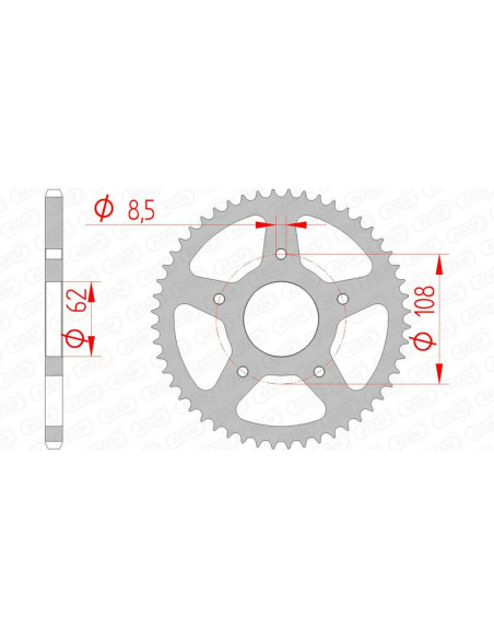 Couronne Acier AFAM 92122