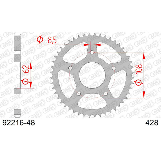 Couronne Acier AFAM 92216