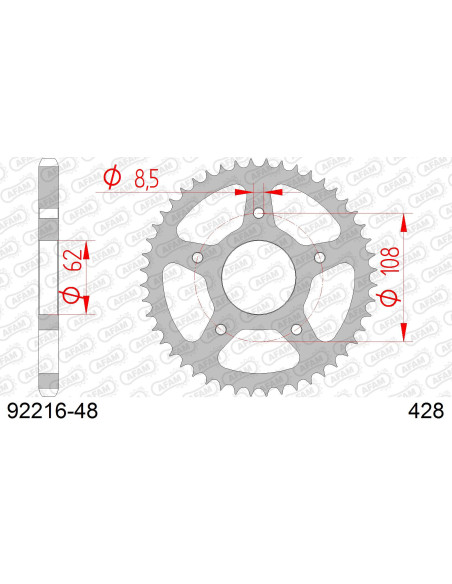 Couronne Acier AFAM 92216