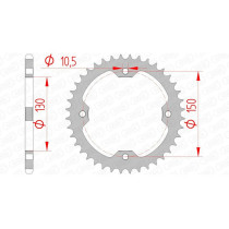 Couronne Acier AFAM 92328