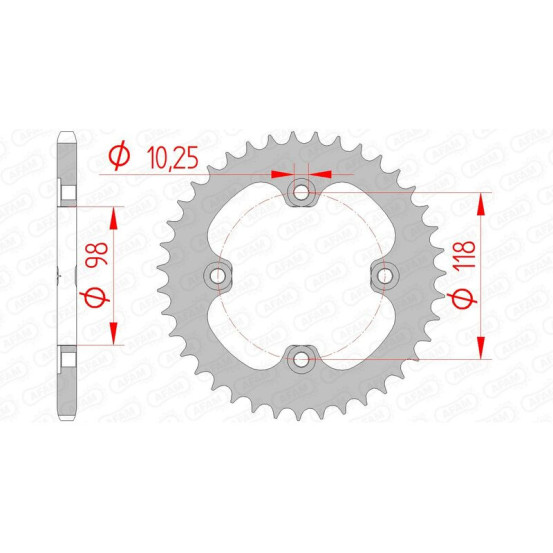 Couronne Acier AFAM 92401
