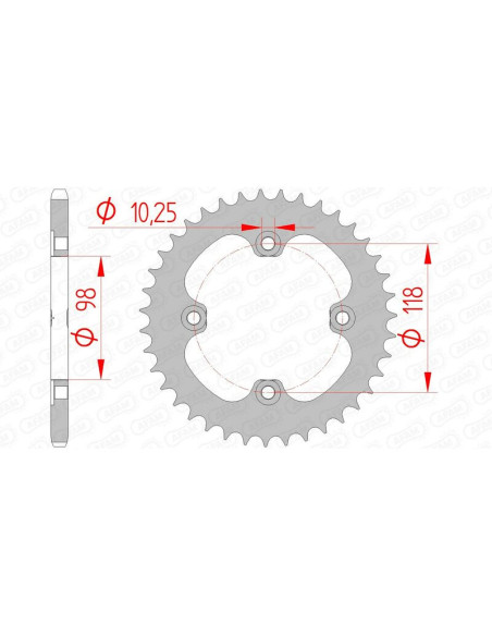 Couronne Acier AFAM 92401