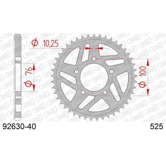 Couronne Acier AFAM 92630
