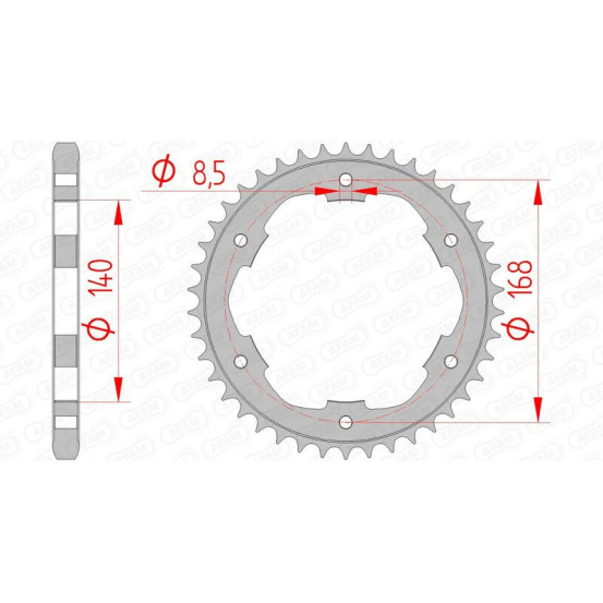 Couronne Acier AFAM 92634