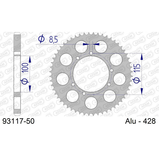 Couronne Alu AFAM 93117