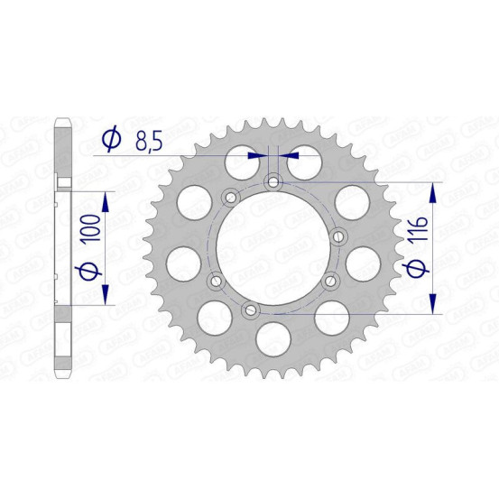 Couronne Alu AFAM 93303