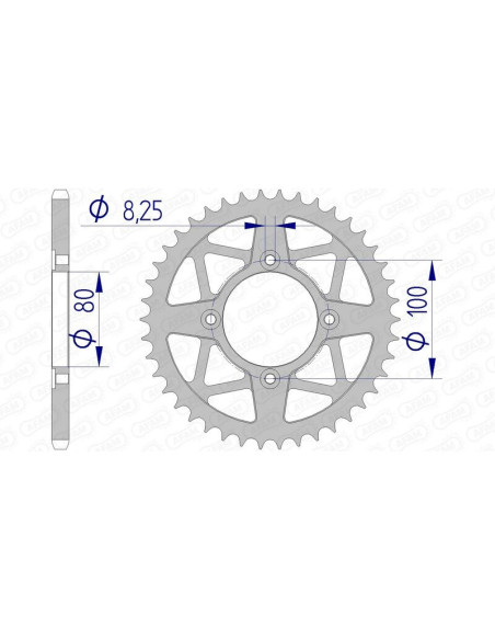 Couronne Alu AFAM 93320