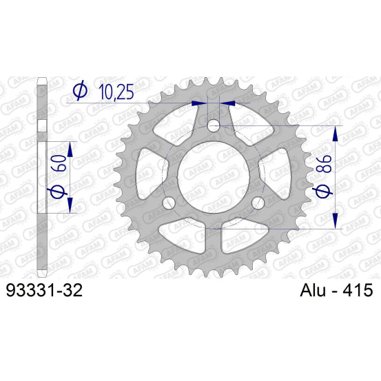 Couronne Alu AFAM 93331