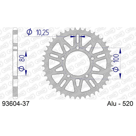 Couronne Alu AFAM 93604