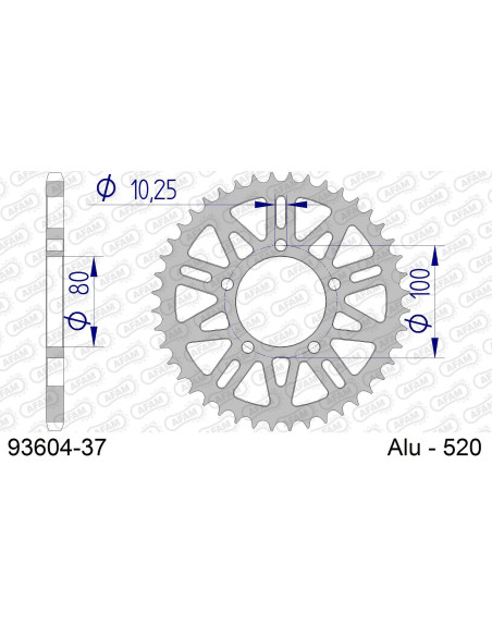 Couronne Alu AFAM 93604