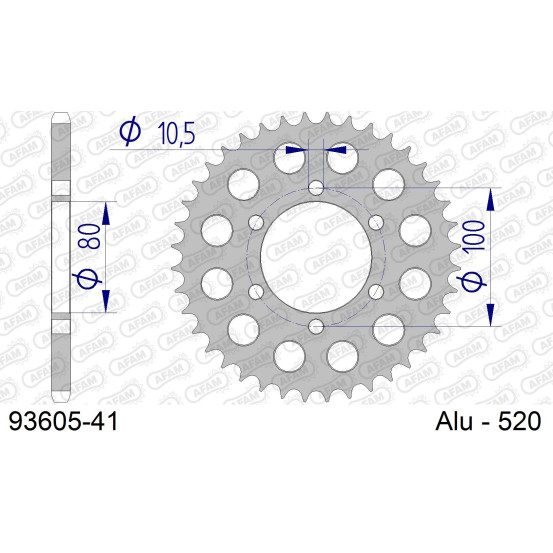 Couronne Alu AFAM 93605