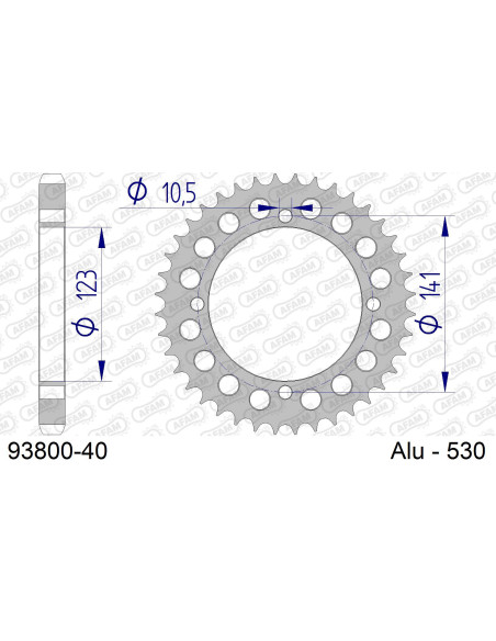 Couronne Alu AFAM 93800
