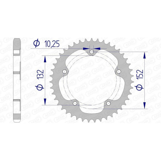 Couronne Alu AFAM 93836