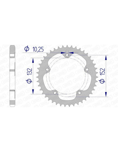Couronne Alu AFAM 93836