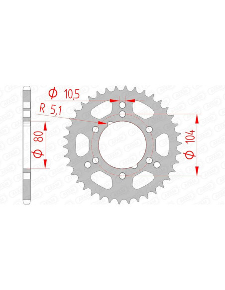 Couronne Acier AFAM 98300