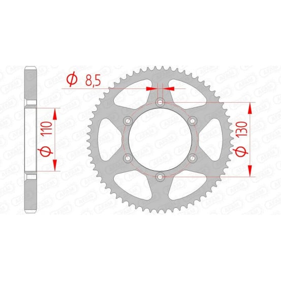 Couronne Acier AFAM 116100
