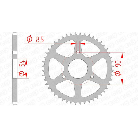Couronne Acier AFAM 146100