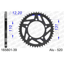 Couronne alu AFAM - Pas 520 - réf 165801