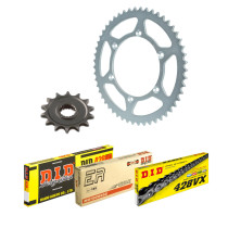 Kit chaine 428 Acier DID - KTM 85 SX grandes roues 2003-17 - HUSQVARNA 85 TC 2014-17 - Type de chaine au choix