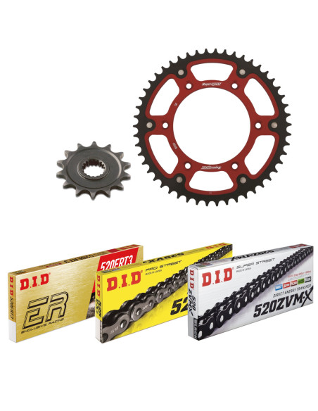 Kit chaine 520 Stealth DID-SUPERSPROX - HONDA 250 CRF R 2018-22 - Type de chaine au choix