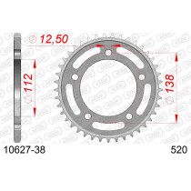 Couronne Acier AFAM 10627a