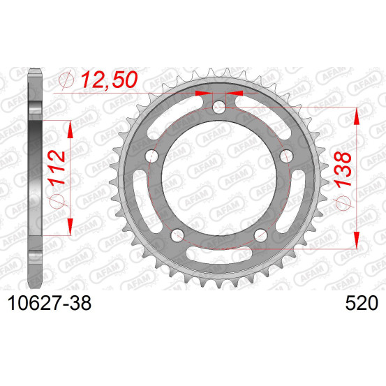 Couronne Acier AFAM 10627a