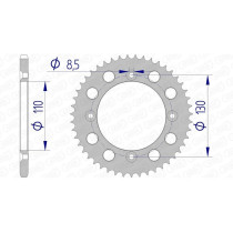Couronne Alu AFAM 11104N
