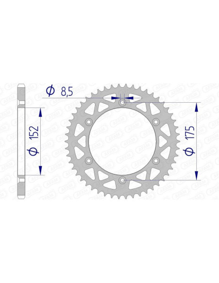 Couronne Alu AFAM 13508N