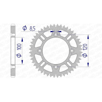 Couronne Alu Antiboue AFAM 15104AB